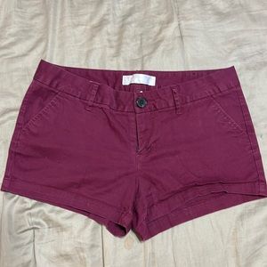 Maroon Khaki Shorts